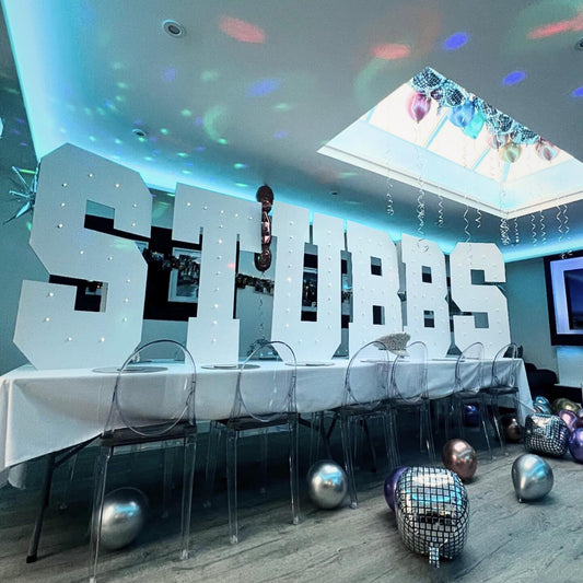 4ft Giant Cardboard Letters Numbers - DIY Wedding Festival Birthday Backdrop