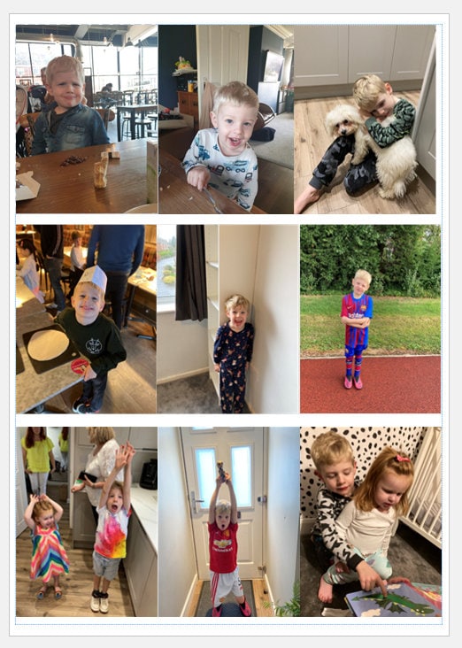 Self Adhesive Photo Prints - A4 Sheet, Multiple Photos, High Quality, Glossy