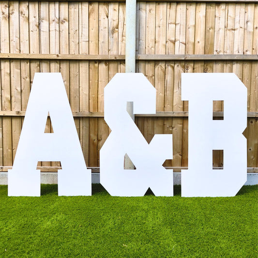 4ft Giant Cardboard Letters Numbers - DIY Wedding Festival Birthday Backdrop