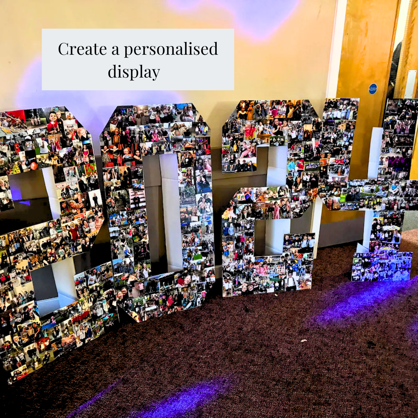4ft Giant Number Photo Kit - DIY Personalised Birthday Backdrop