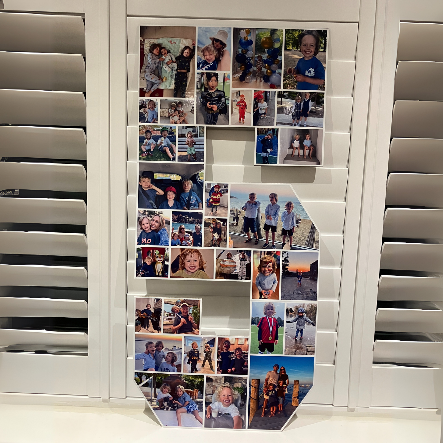 3ft Large Photo Collage Numbers - Personalised Decor Birthday Gift