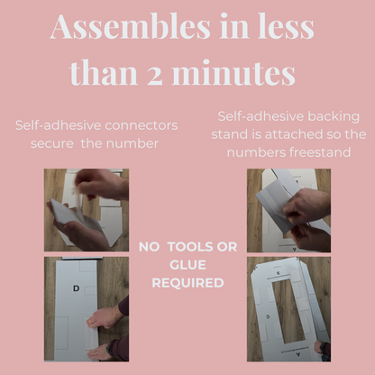 4ft Giant Cardboard Numbers - Birthday Party Decor