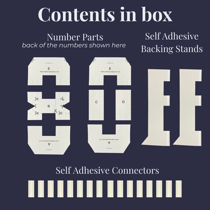 4ft Giant Cardboard Numbers - Birthday Party Decor