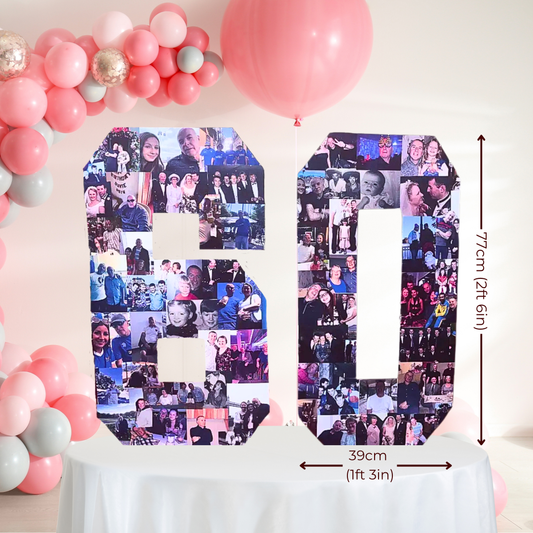 77cm Large Photo Number Kit - DIY Birthday Decoration