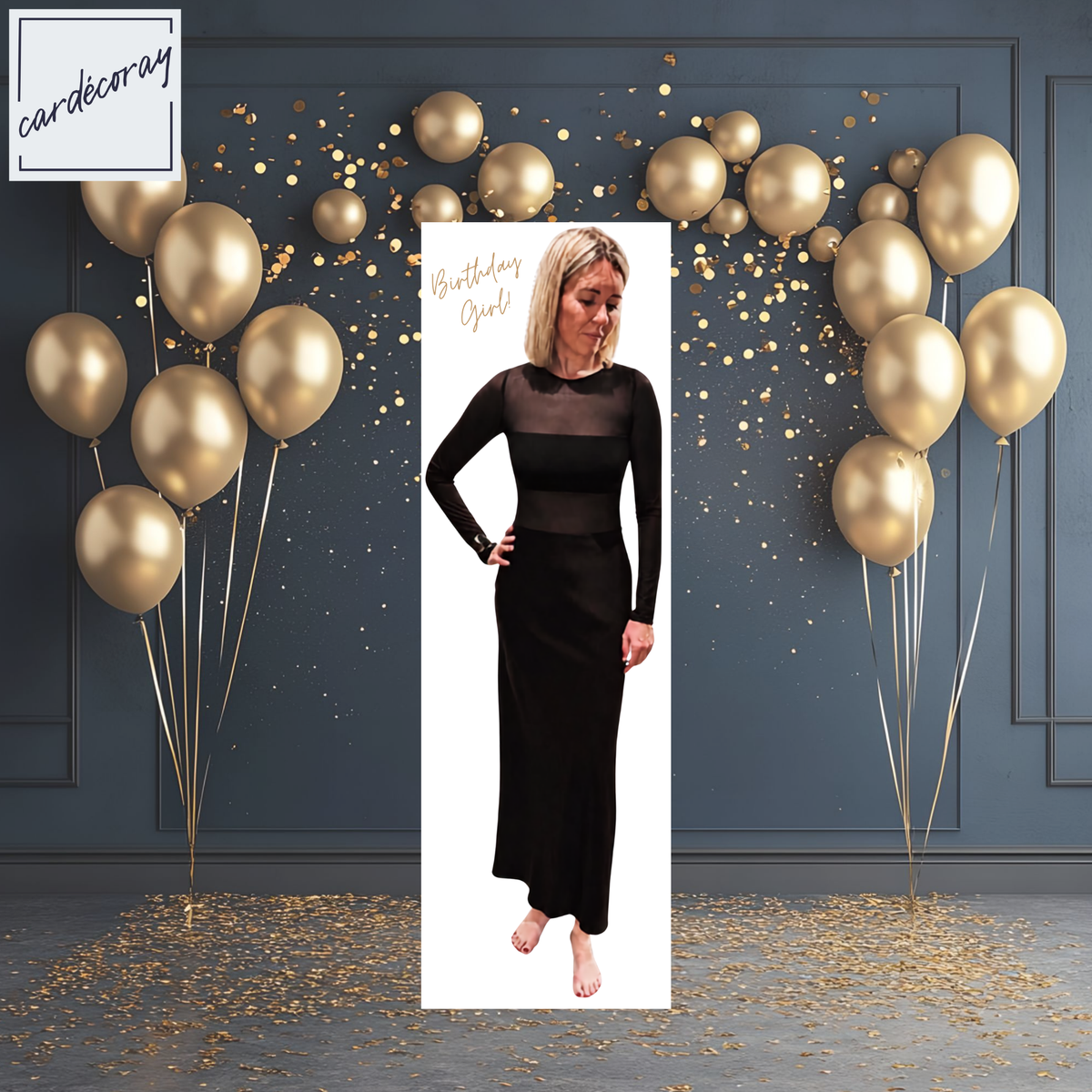 Personalised Life-Size Cardboard Cutout Photo Board – Custom Cutout-Style Party Prop