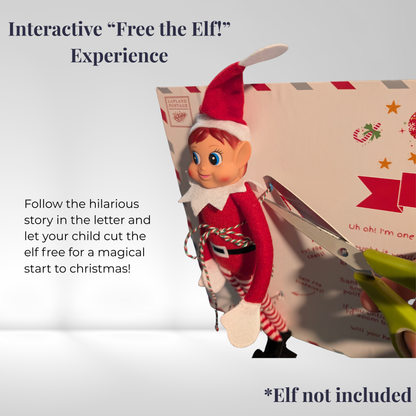 Elf on the Shelf Interactive Arrival Letter - Personalised A3 Display Board