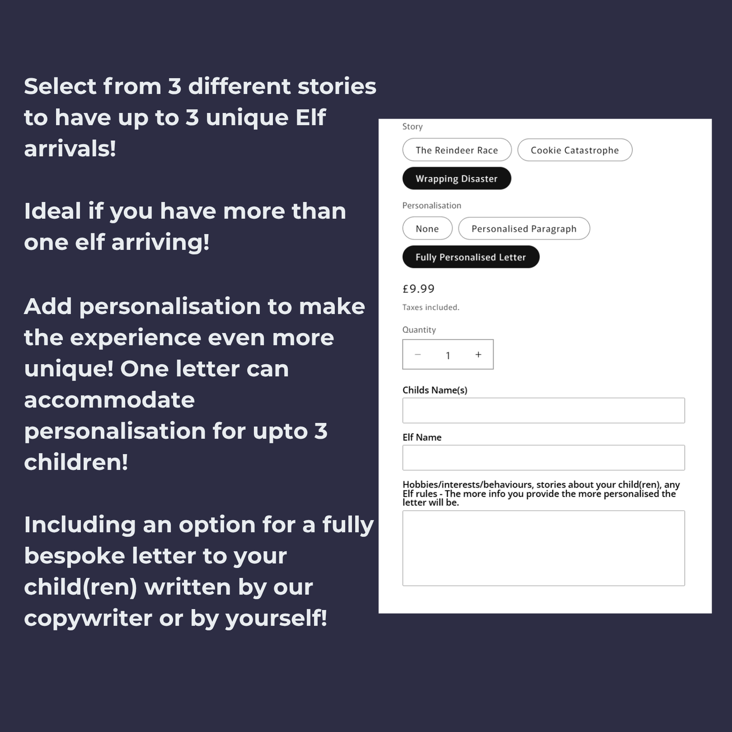 Elf on the Shelf Interactive Arrival Letter - Personalised A3 Display Board