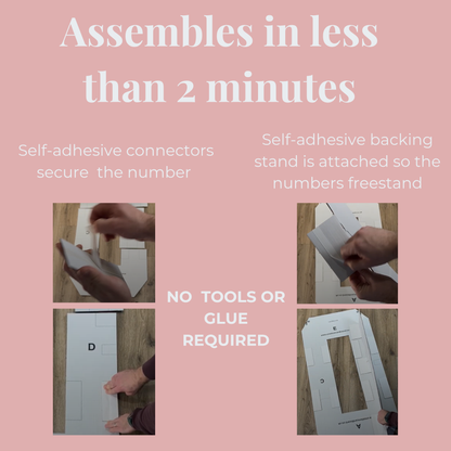 3ft Large Photo Collage Numbers - Personalised Decor Birthday Gift