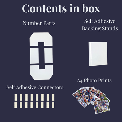 77cm Large Photo Number Kit - DIY Birthday Decoration