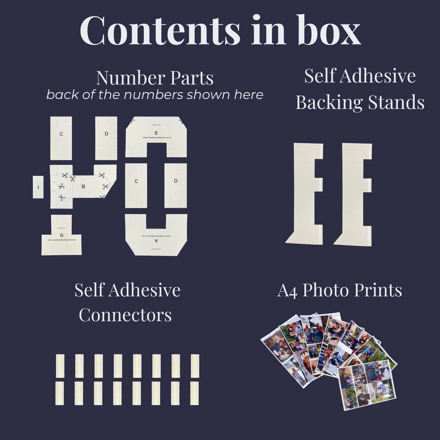 4ft Giant Number Photo Kit - DIY Personalised Birthday Backdrop