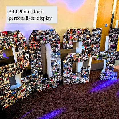 4ft Giant Cardboard Letters Numbers - DIY Wedding Festival Birthday Backdrop
