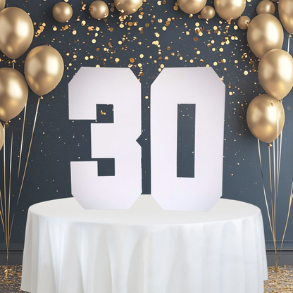 77cm Large Cardboard Numbers - DIY Table Top Party Decoration