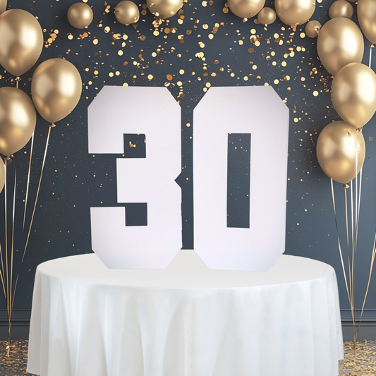77cm Large Cardboard Numbers - DIY Table Top Party Decoration