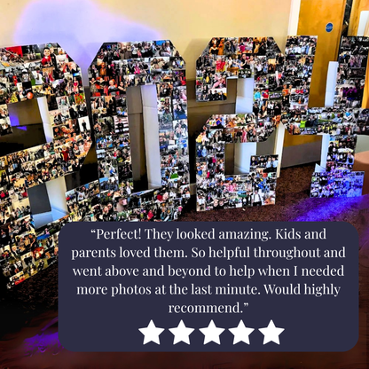 4ft Giant Number Photo Kit - DIY Personalised Birthday Backdrop