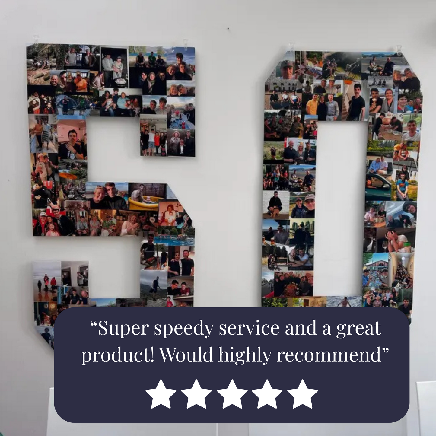 4ft Giant Number Photo Kit - DIY Personalised Birthday Backdrop